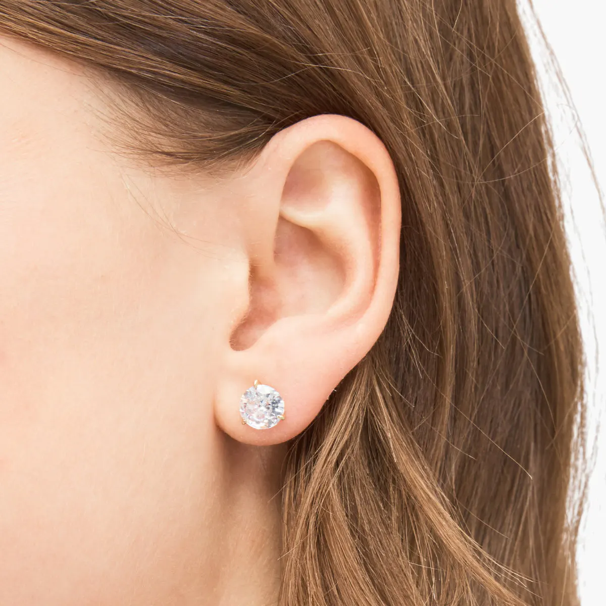 Brilliant Statements Tri-Prong Studs