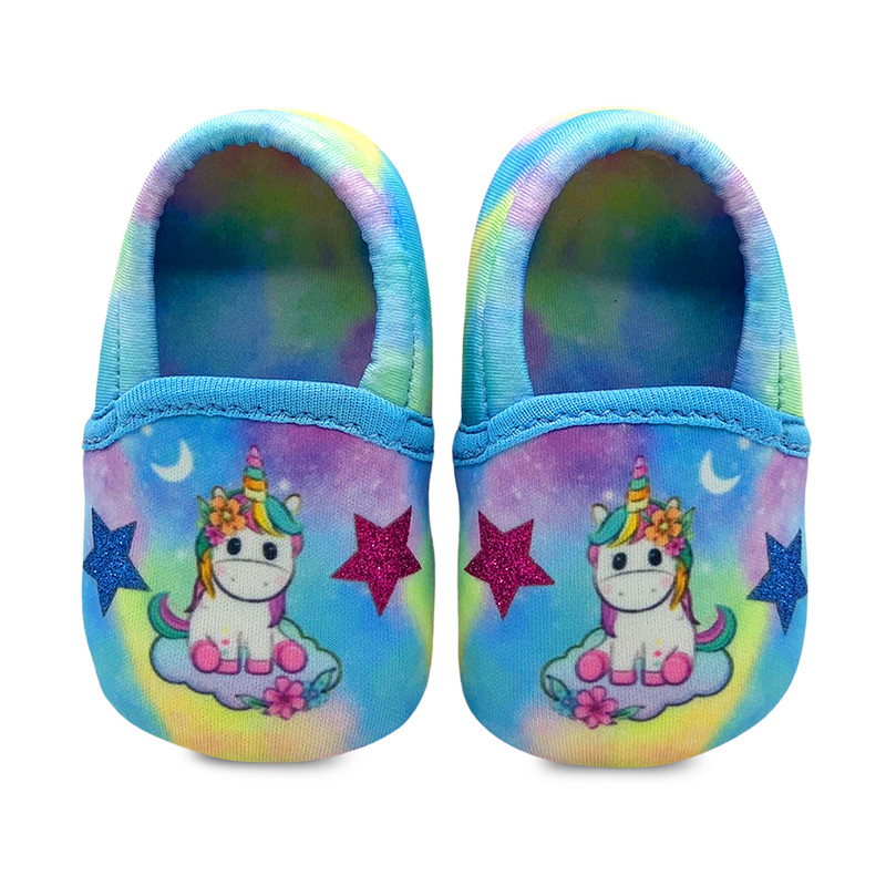 KazarMax Baby Girls and Baby Boys Ombre Unicorn Star Soft Base Booties/Shoes