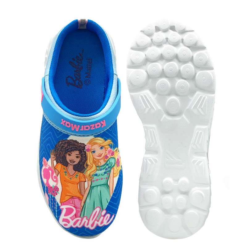 KazarMax Kids Girls Barbie Printed Clogs - Royal Blue
