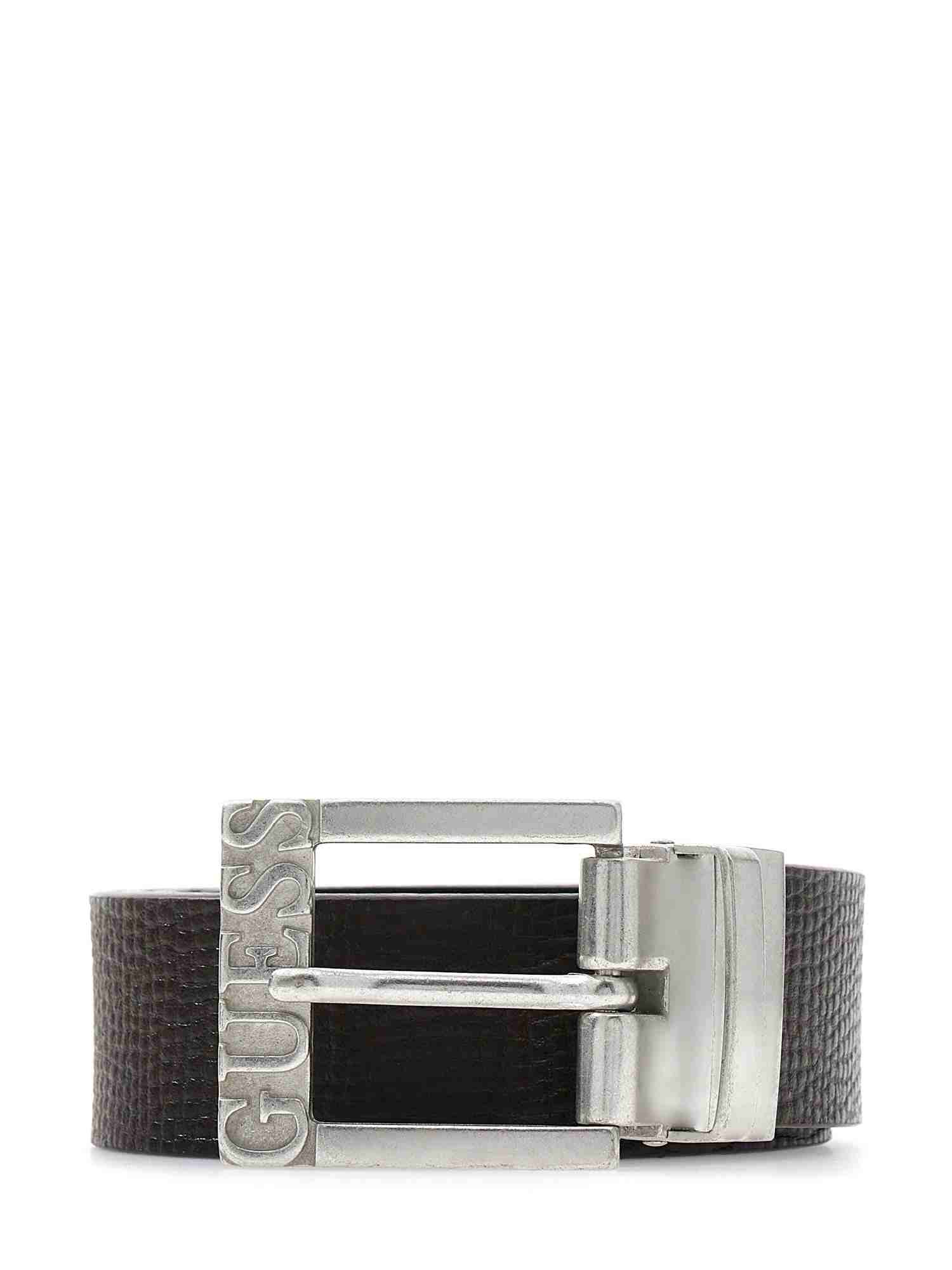 Guess Brown Leather Solid Men Belt