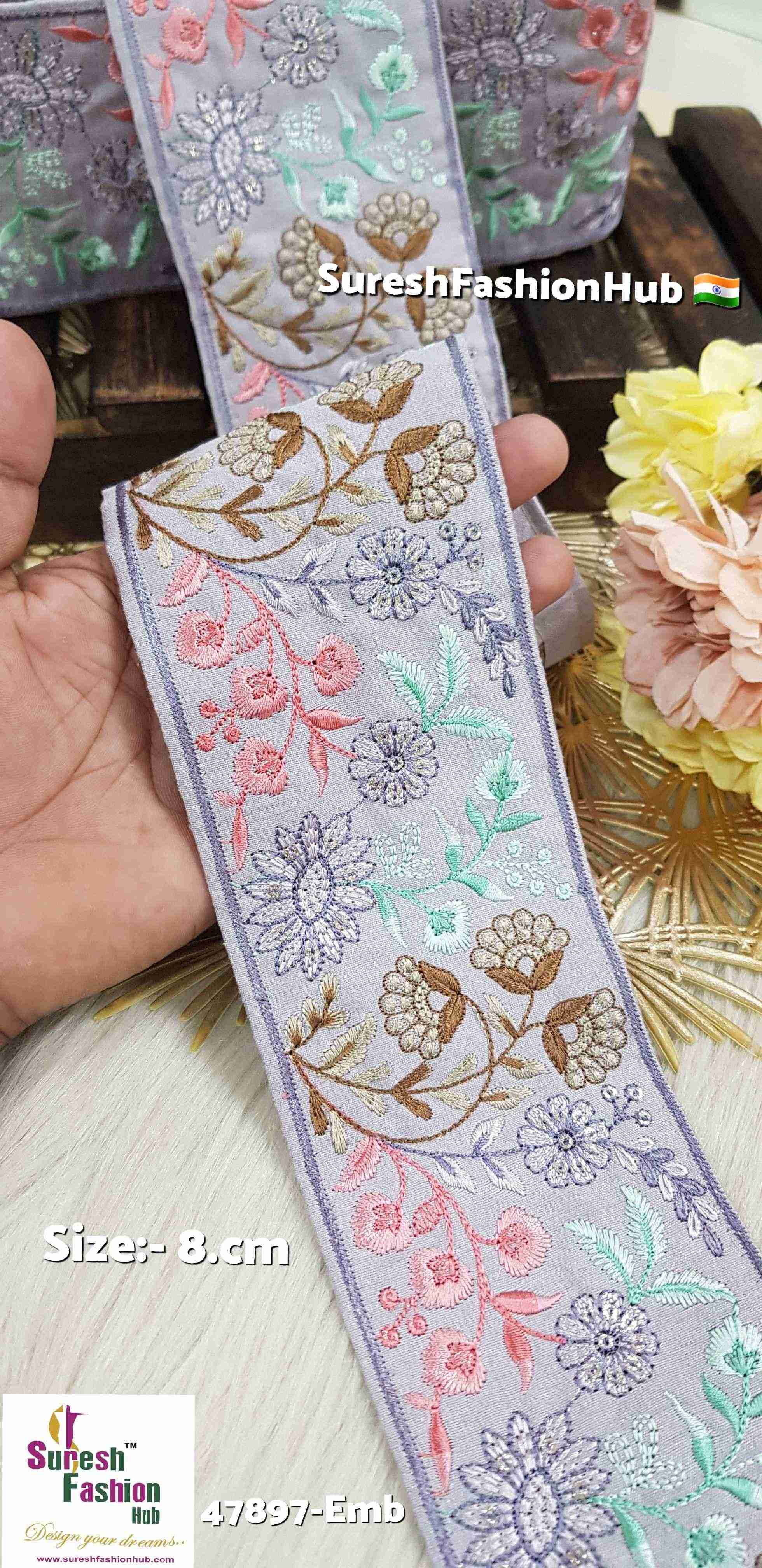 Silver Grey Floral Dream Lace