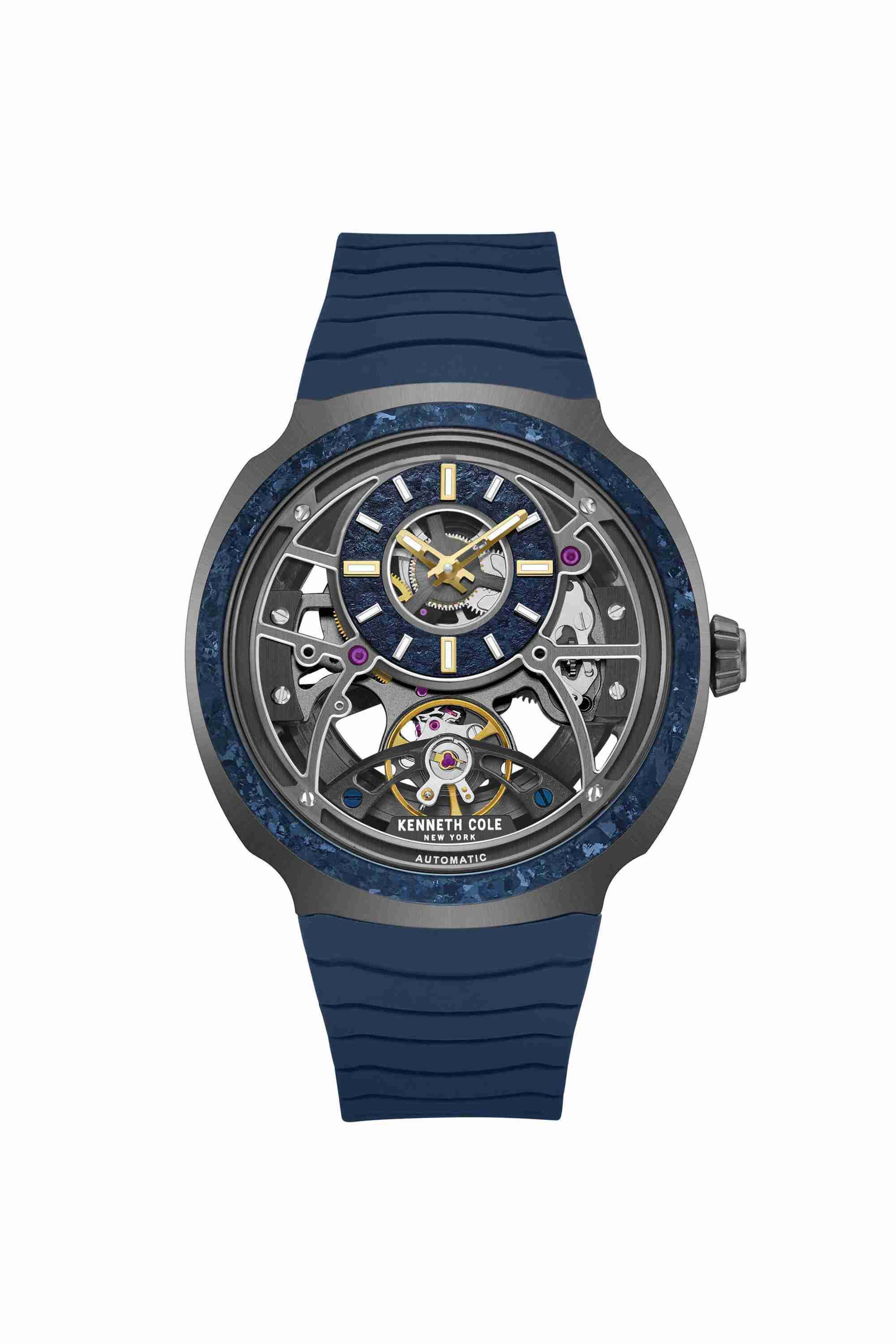 (Limited Edition) 44 mm Blue Dial Silicone Analogue Watch For Men - KCWGZ0104701MN