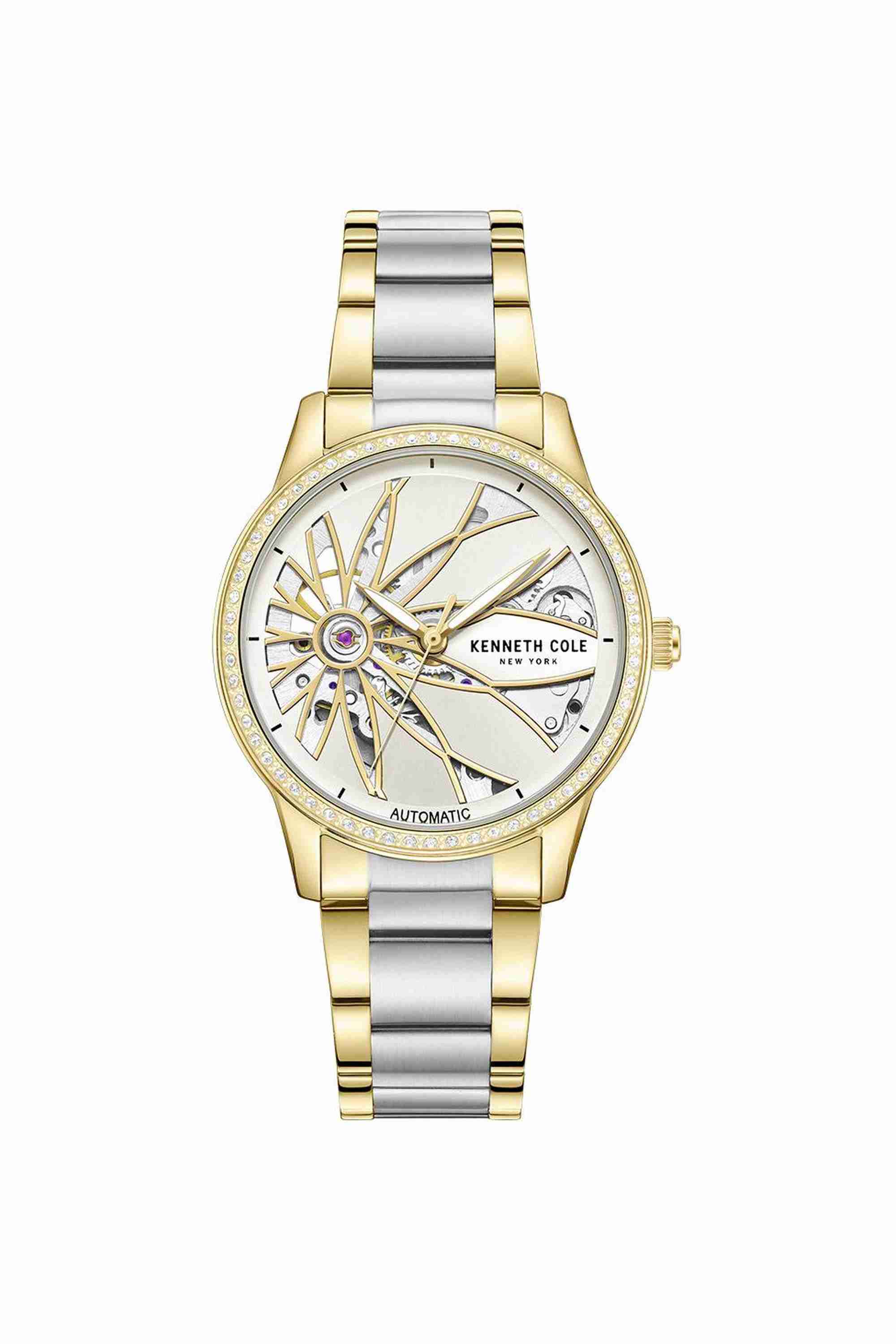 Bronson Women's 36  mm Analogue Automatic Watch - Silver Dial with Silver Stainless Steel Strap (NTKCL0060902LD)