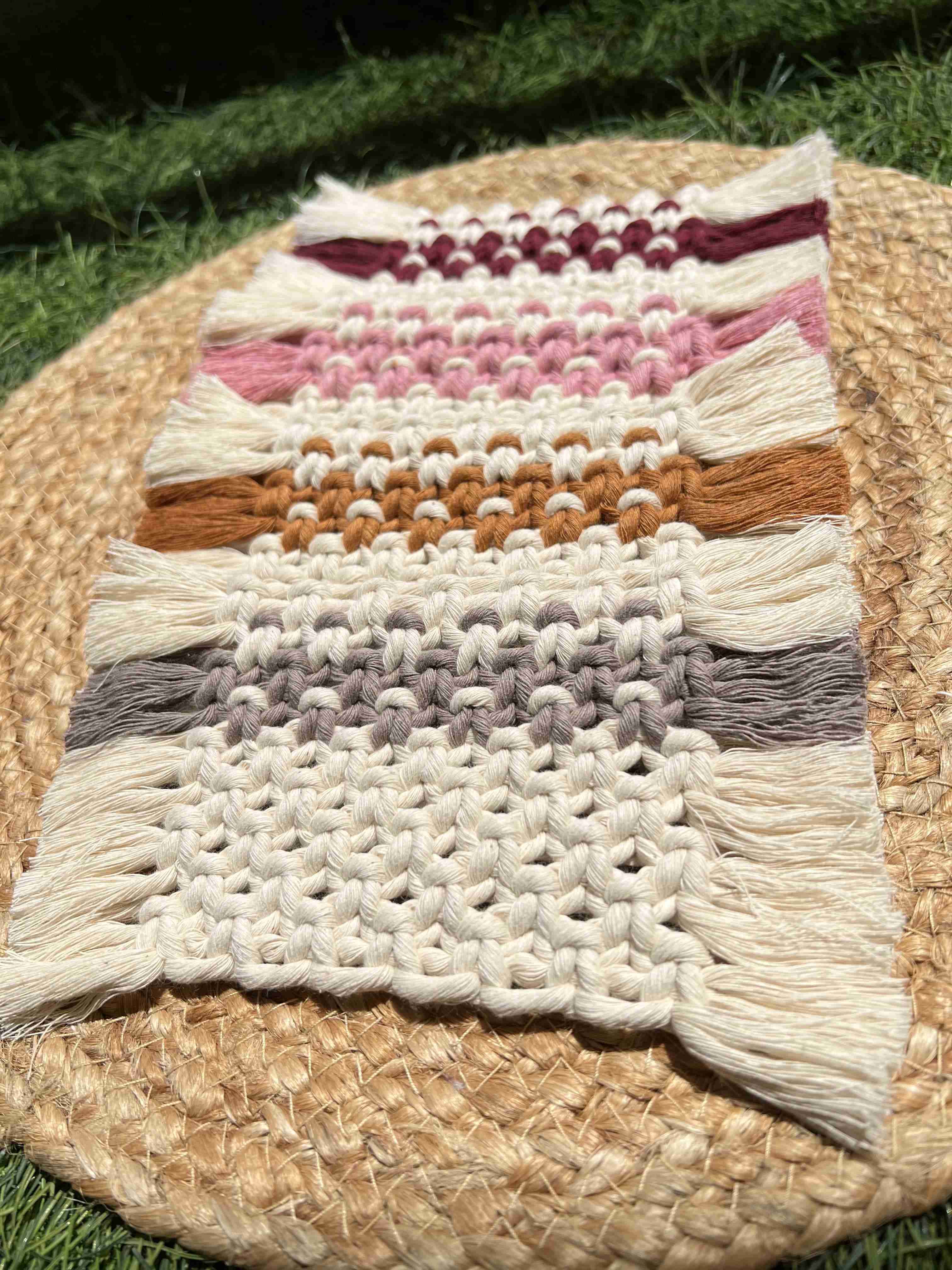 Macrame Square Coaster