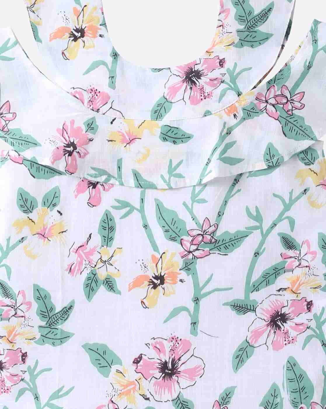 KG FRENDZ | Floral Print Cold-Shoulder Top|2