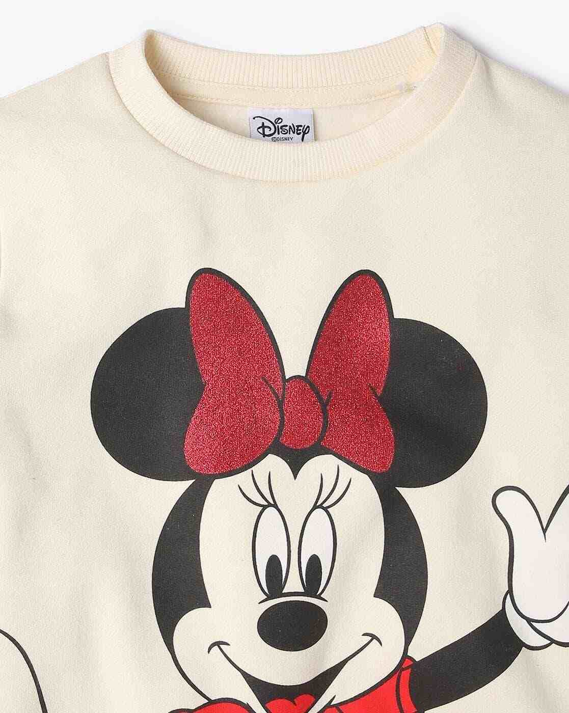 KG FRENDZ | Minnie Mouse Print Crew-Neck Sweatshirt|2