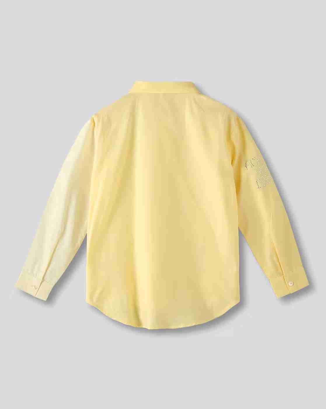 KG FRENDZ | Girls Embellished Regular Fit Cotton Shirt|1