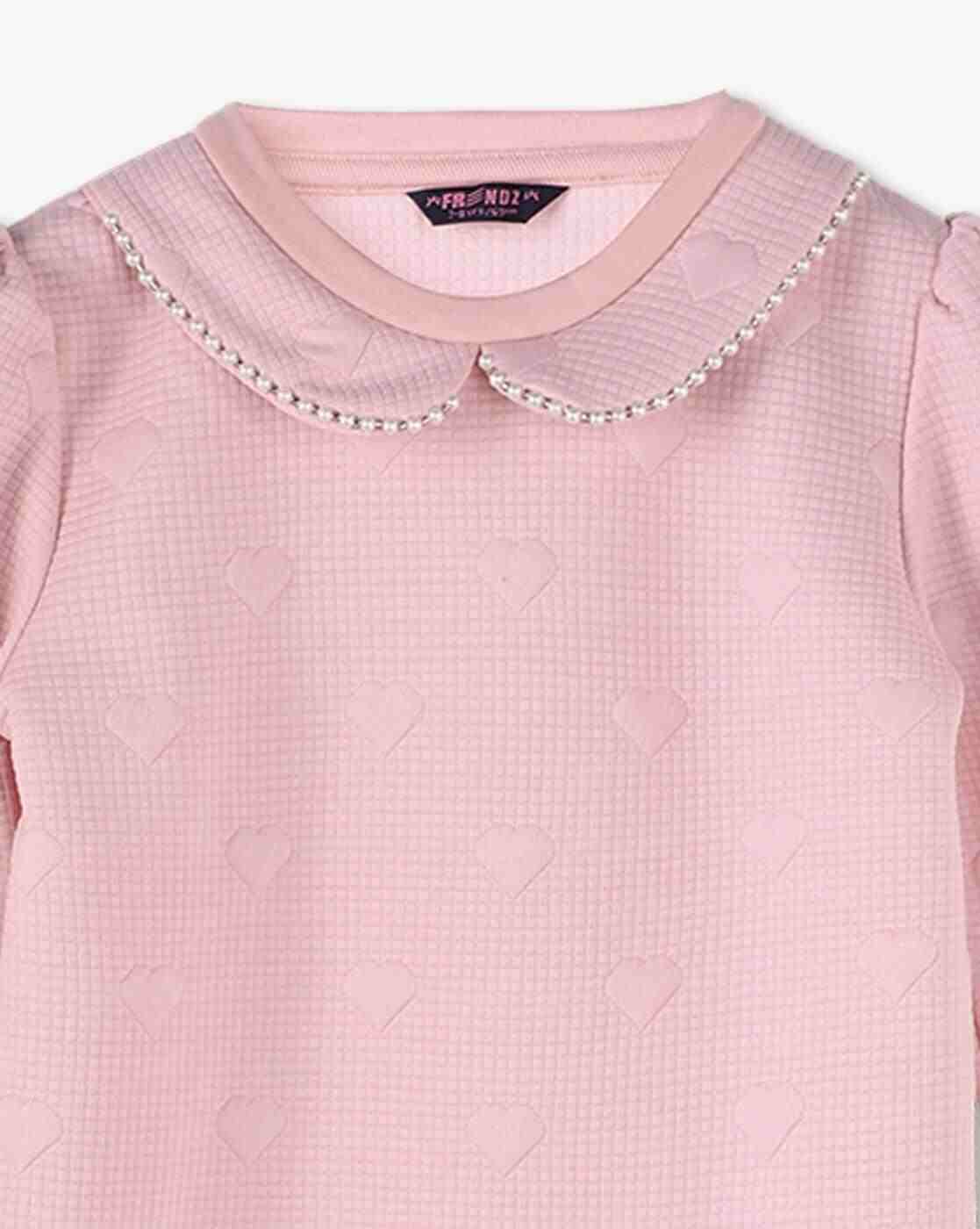 KG FRENDZ | Girls Checked Regular Fit Sweatshirt|2