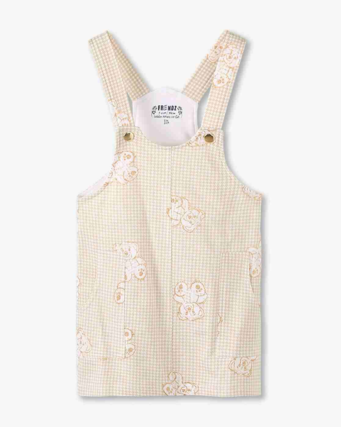 KG FRENDZ | Girls All-Over Print Dungaree with T-Shirt|3