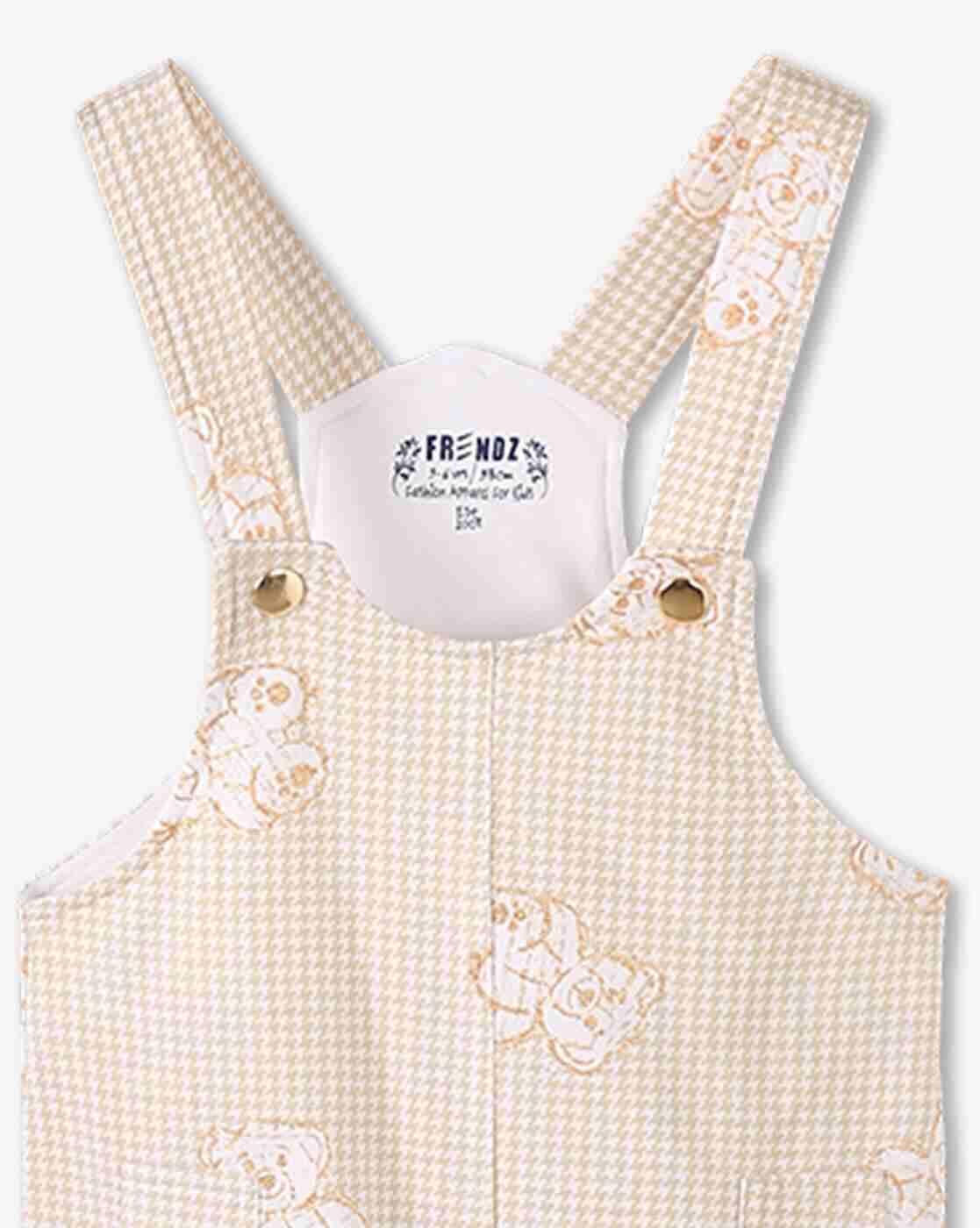 KG FRENDZ | Girls All-Over Print Dungaree with T-Shirt|6
