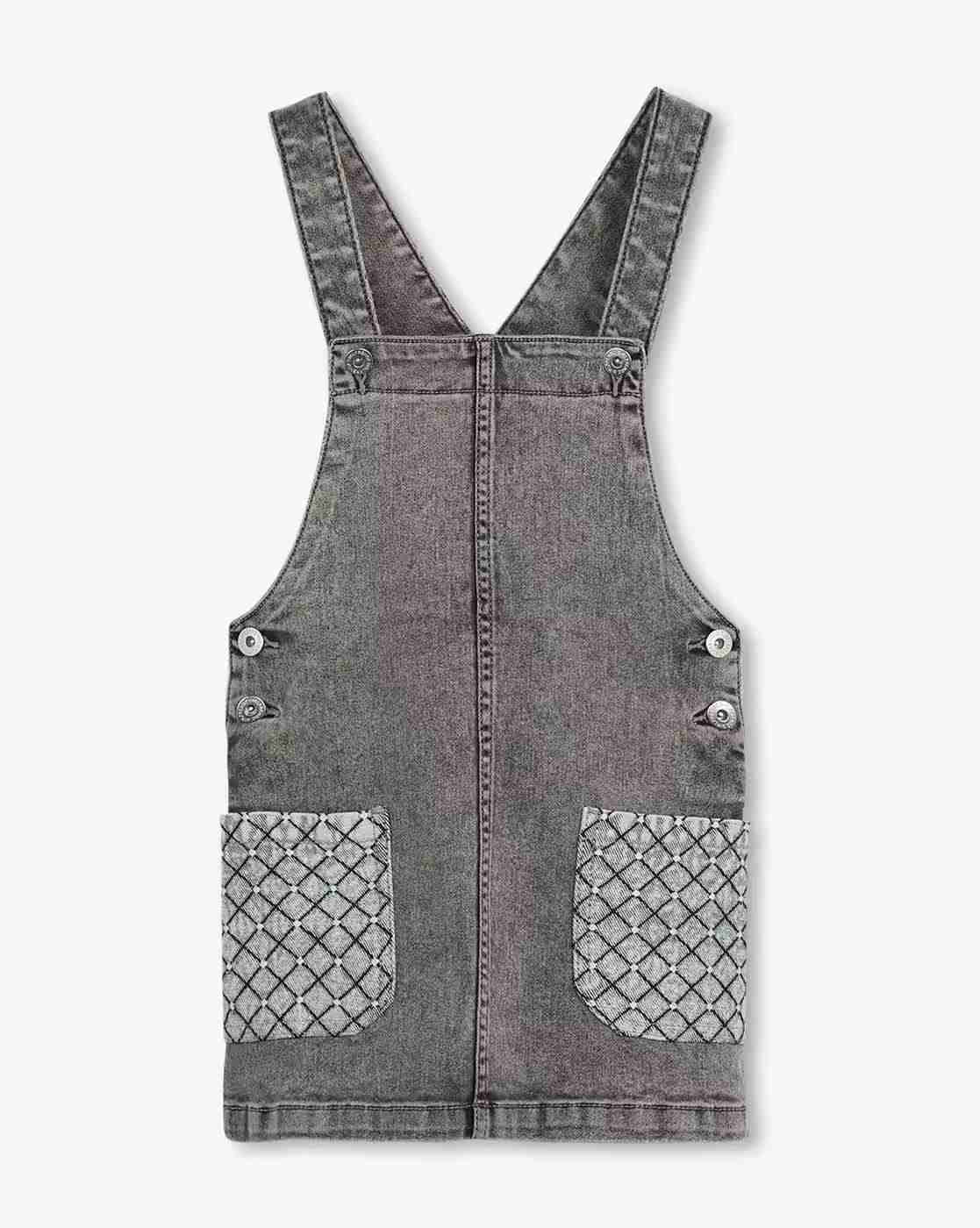 KG FRENDZ | Girls Denim Dungaree with Top|3