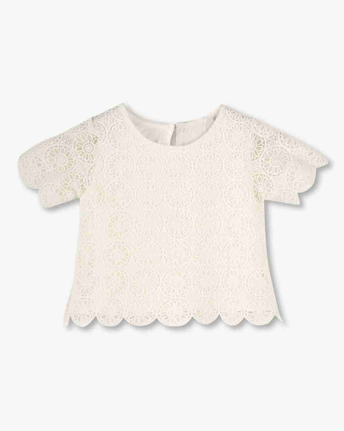 KG FRENDZ | Girls Lace Slim Fit Top with Shorts|1