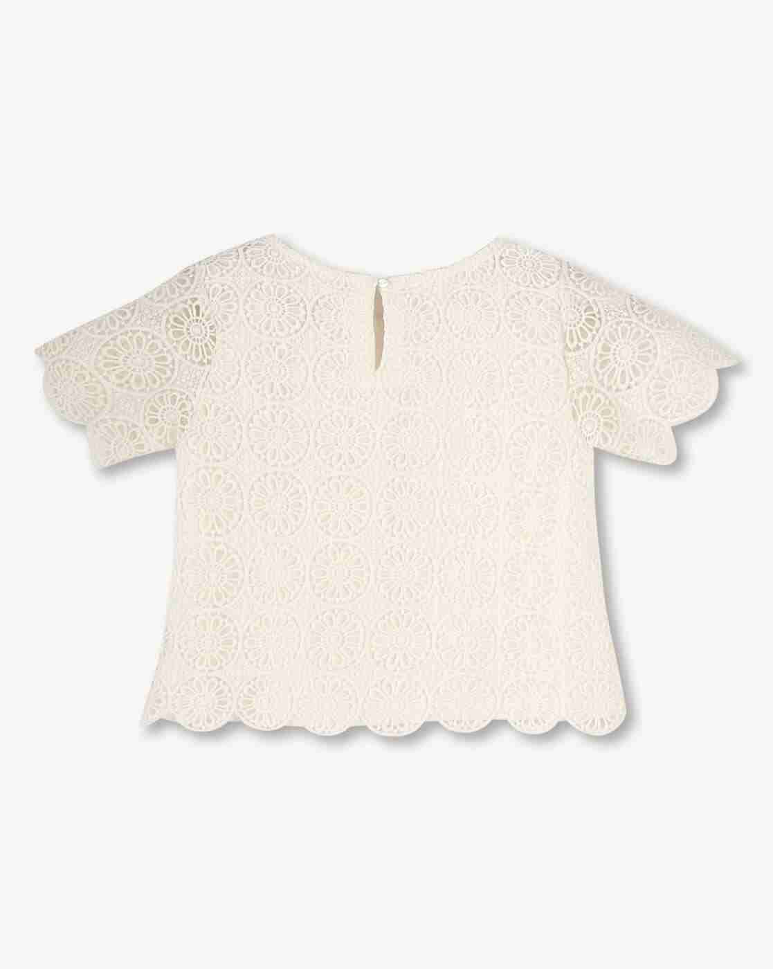 KG FRENDZ | Girls Lace Slim Fit Top with Shorts|2