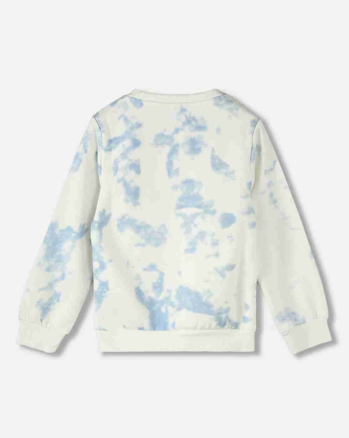 KG FRENDZ | Girls Tie & Dye Regular Fit Crew-Neck Sweatshirt|1