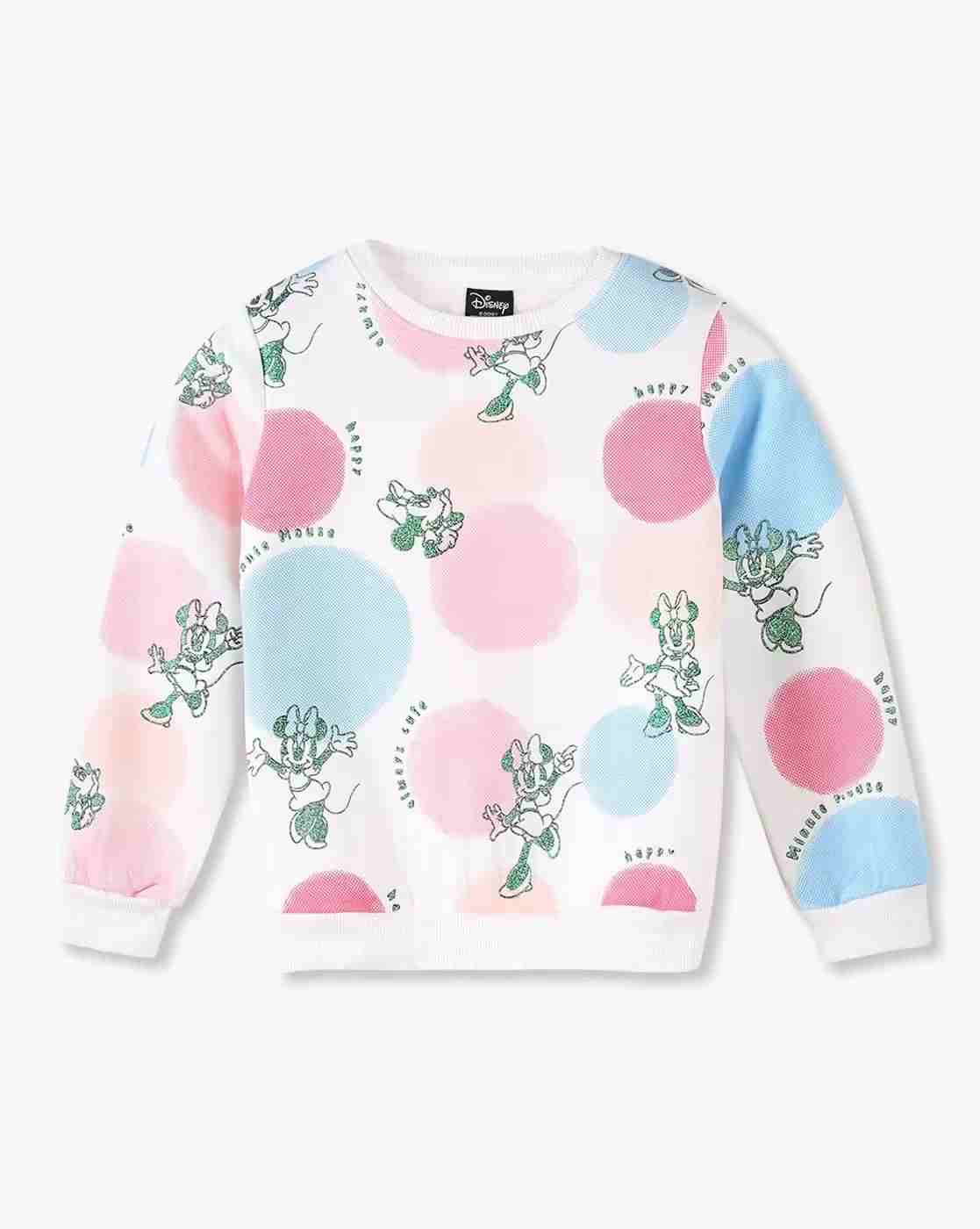 KG FRENDZ | Girls Minnie Mouse Print Regular Fit Sweatshirt|0
