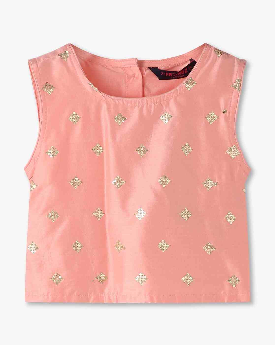 KG FRENDZ | Girls Embellished Lehenga Choli with Dupatta Set|1