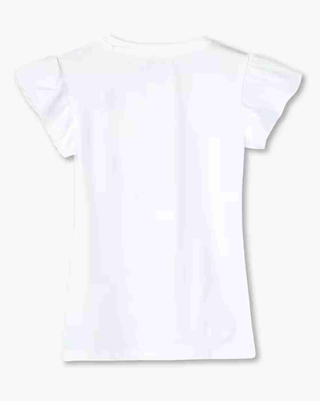 KG FRENDZ | Girls Graphic Print Regular Fit Round-Neck T-Shirt|1
