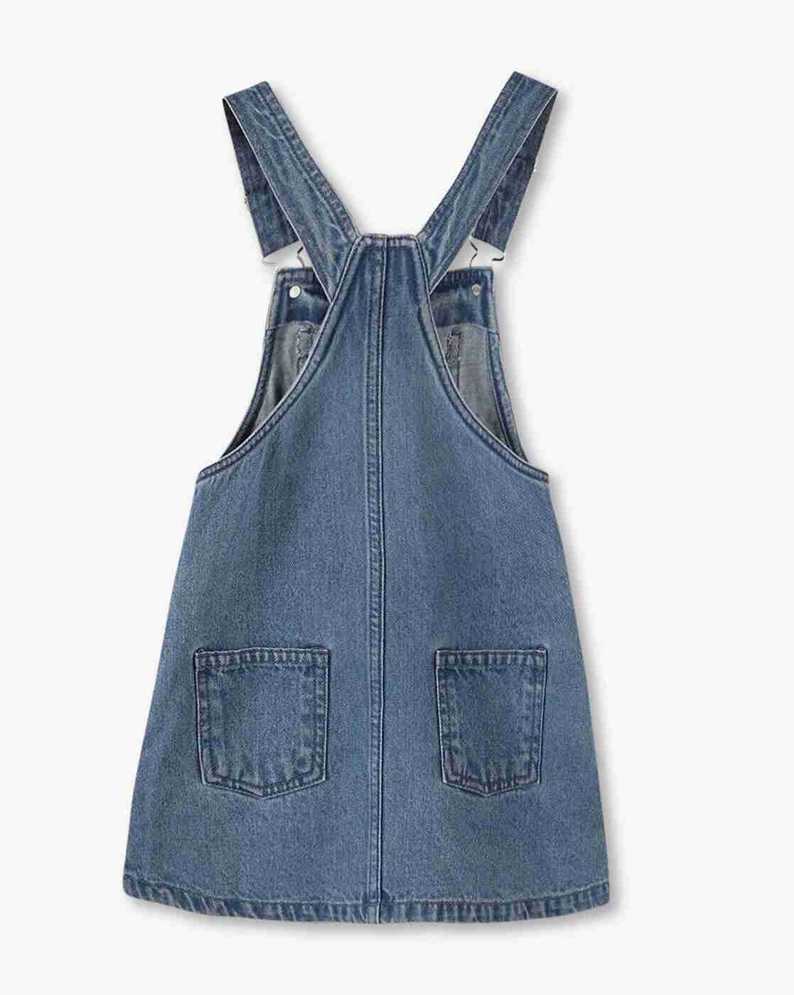KG FRENDZ | Girls Floral Print T-Shirt & Dungarees Set|4