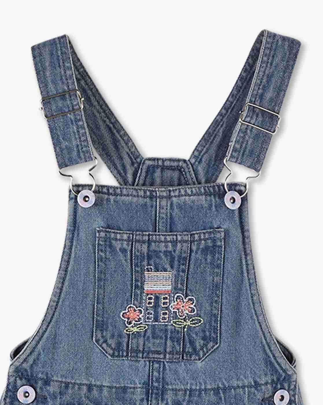 KG FRENDZ | Girls Floral Print T-Shirt & Dungarees Set|6