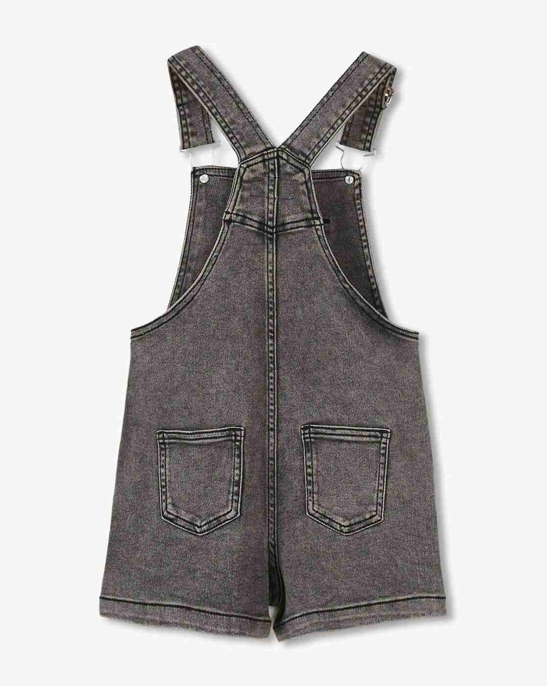KG FRENDZ | Girls Washed Denim Dungaree Set|4