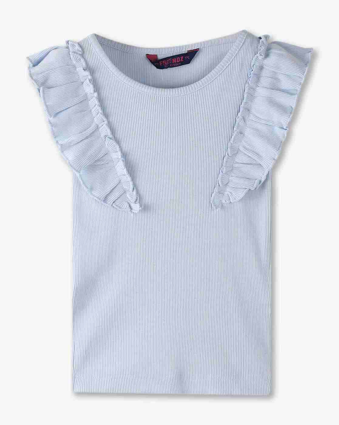 KG FRENDZ | Girls Embroidered Dungaree with Top|1