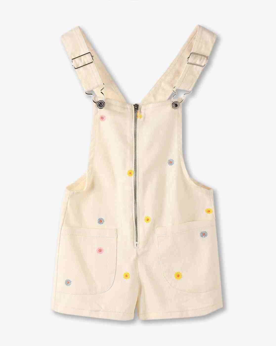 KG FRENDZ | Girls Embroidered Dungaree with Top|3