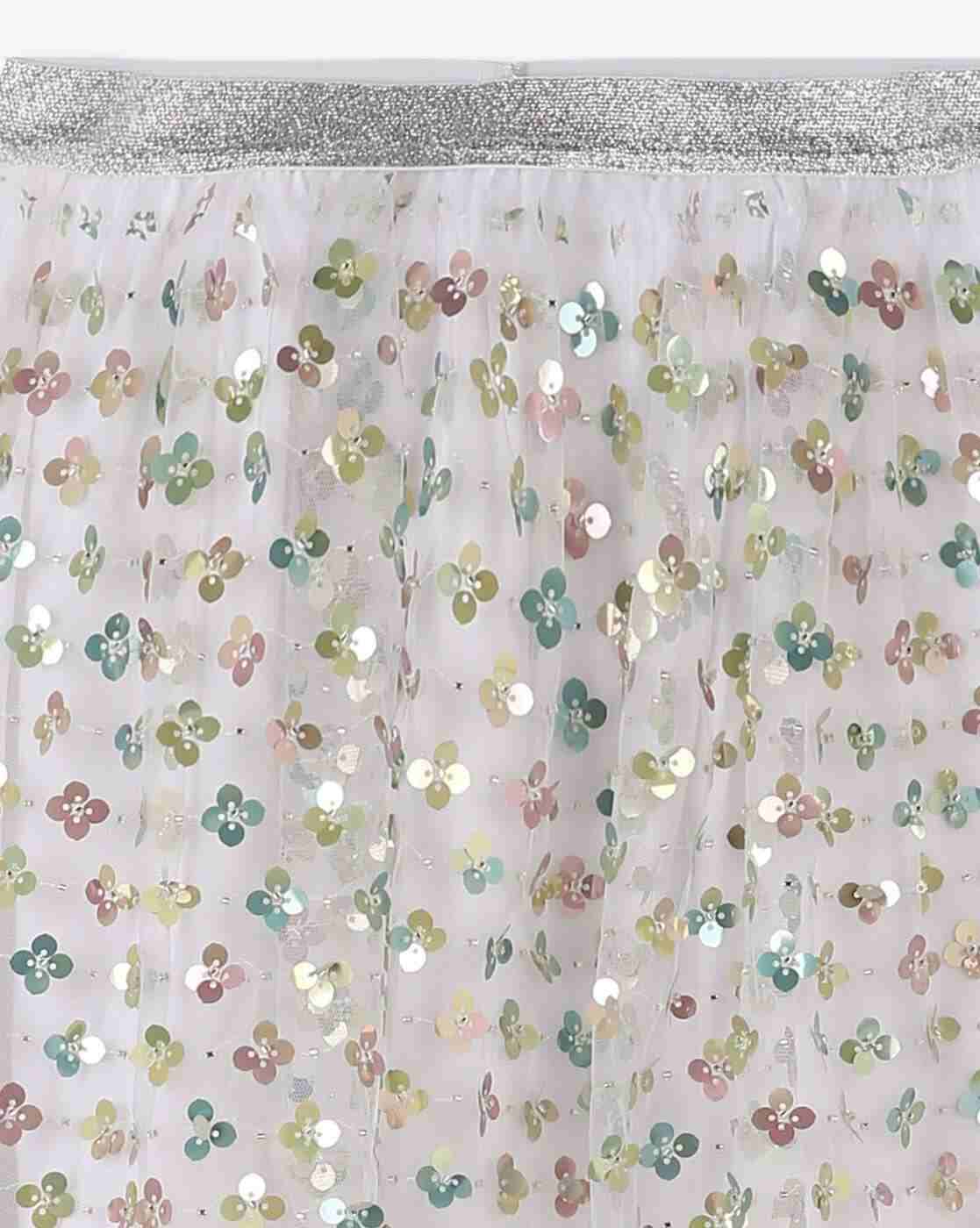 KG FRENDZ | Girls Embellished Top & A-Line Skirt|6