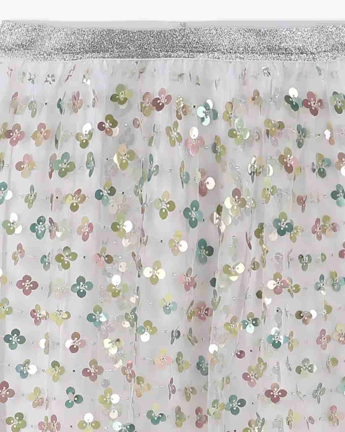 KG FRENDZ | Girls Embellished Top & A-Line Skirt|6