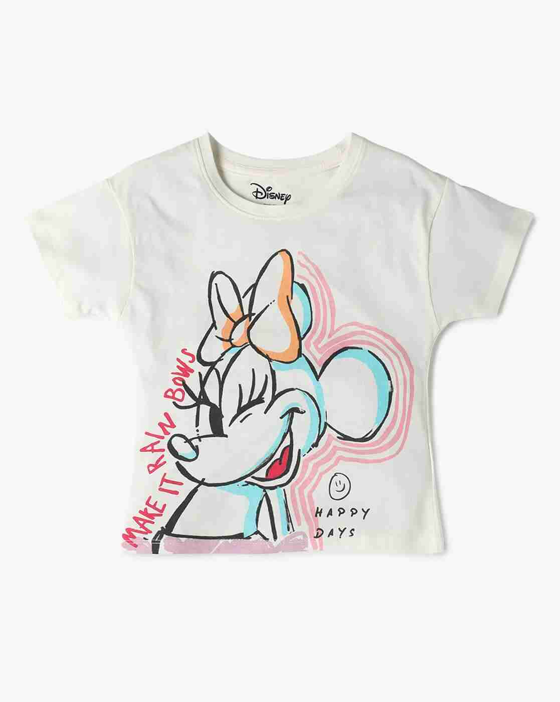 KG FRENDZ | Girls Minnie Mouse Print T-Shirt|0