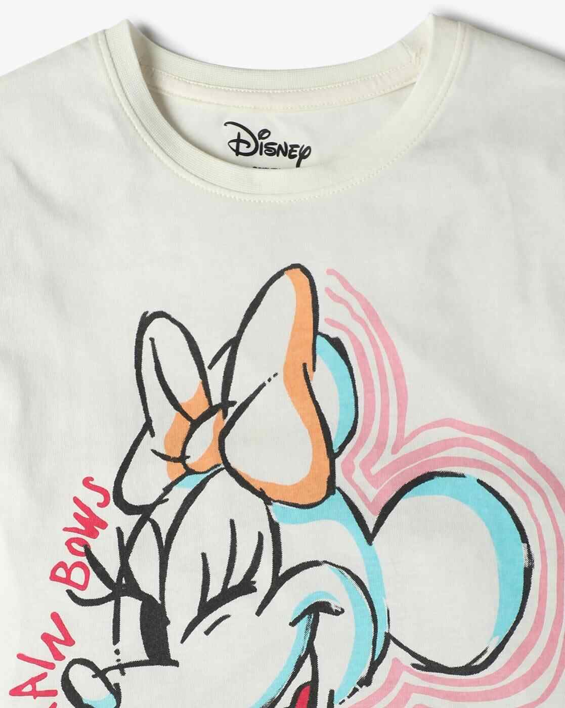 KG FRENDZ | Girls Minnie Mouse Print T-Shirt|2