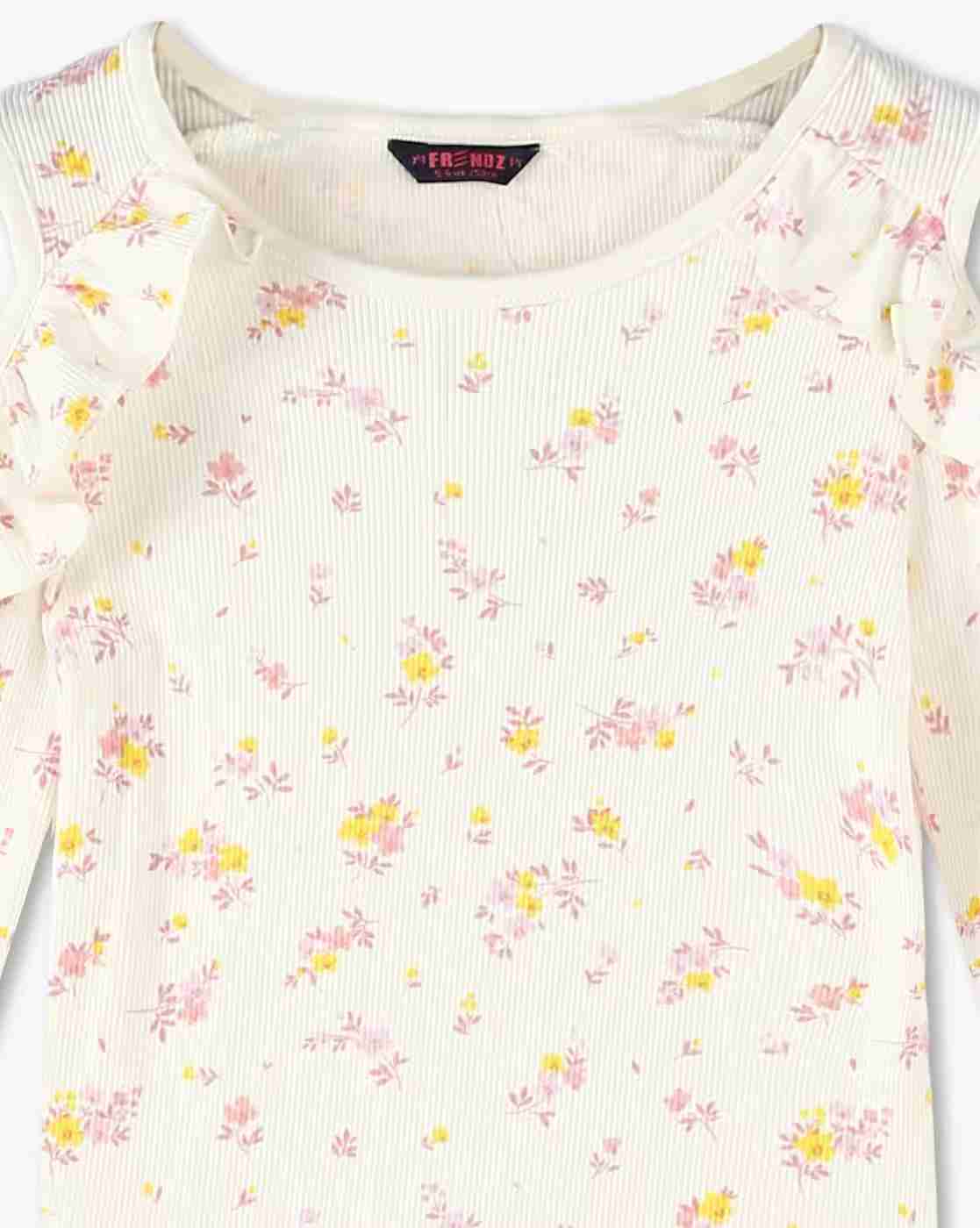 KG FRENDZ | Girls Regular Fit Embroidered Dungaree with T-Shirt|5