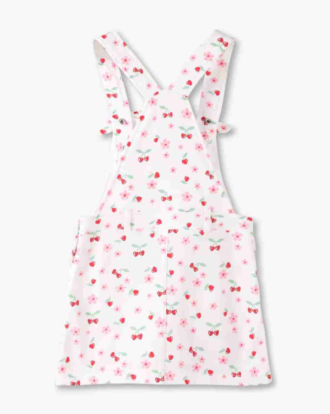 KG FRENDZ | Girls Floral Print Dungaree & T-Shirt Set|4