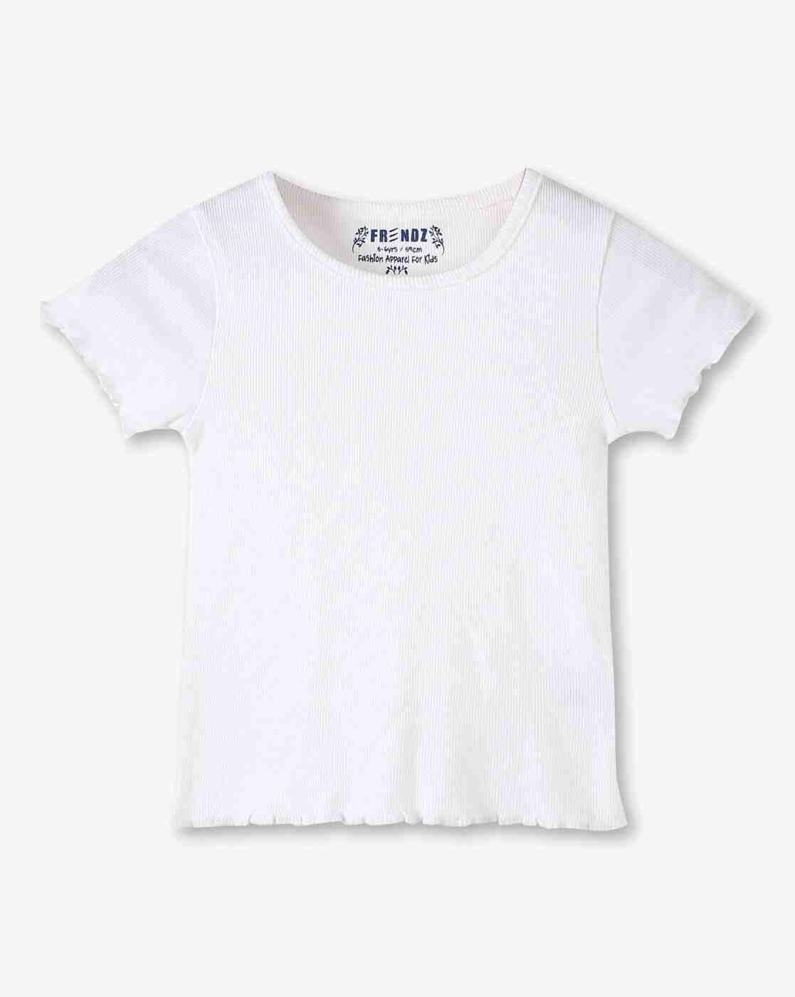 KG FRENDZ | Girls Front Panneled Regular Fit Dungaree with T-Shirt Set|1