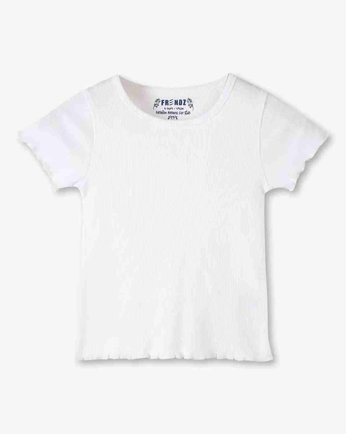 KG FRENDZ | Girls Front Panneled Regular Fit Dungaree with T-Shirt Set
