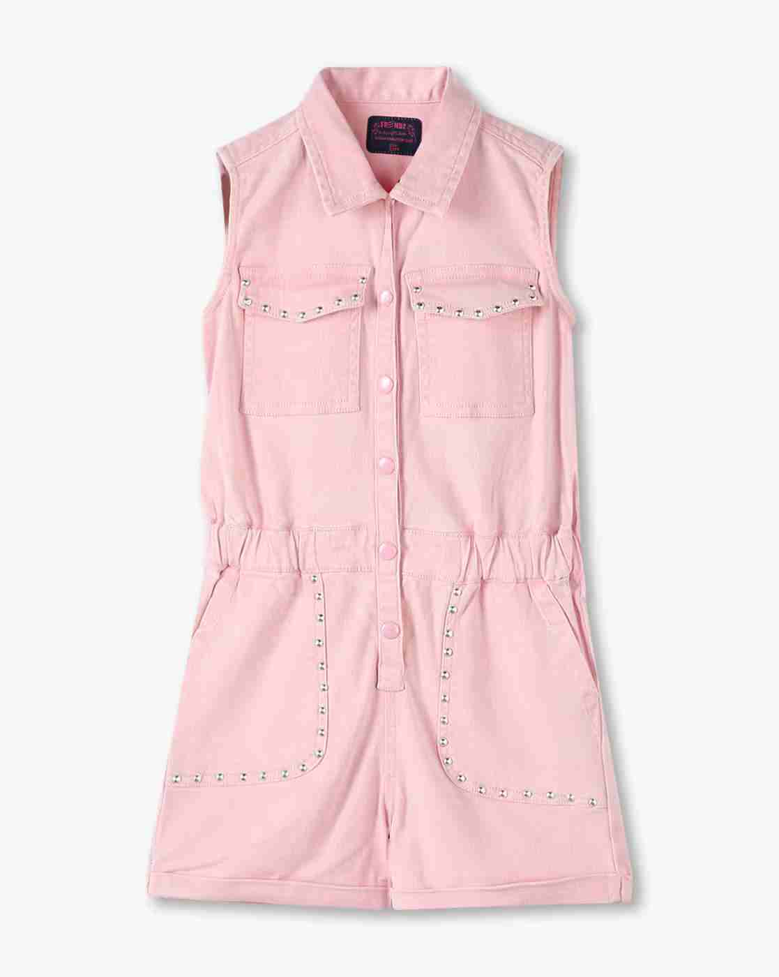 KG FRENDZ | Girls Regular Fit Playsuit|0