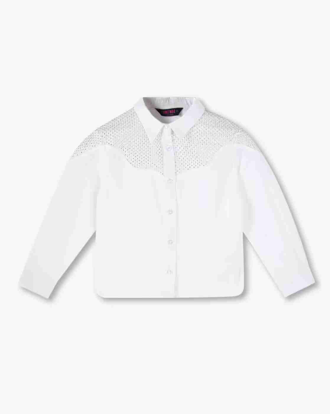 KG FRENDZ | Girls Embellished Regular Fit Shirt|0