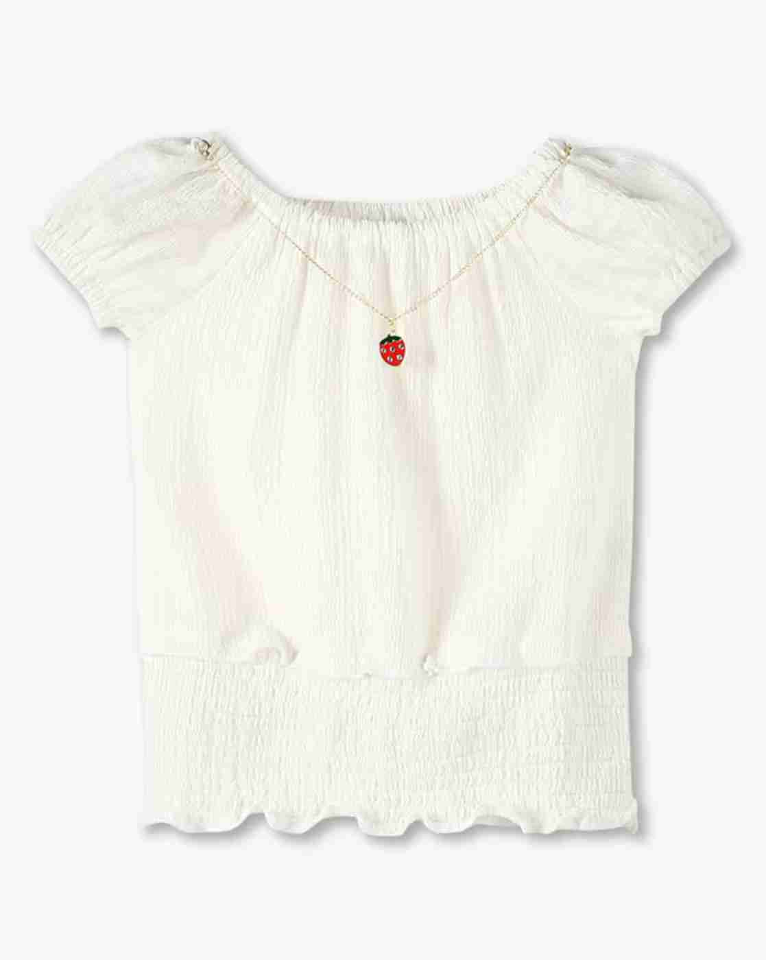 KG FRENDZ | Girls Relaxed Fit Top with Removal Chain|0