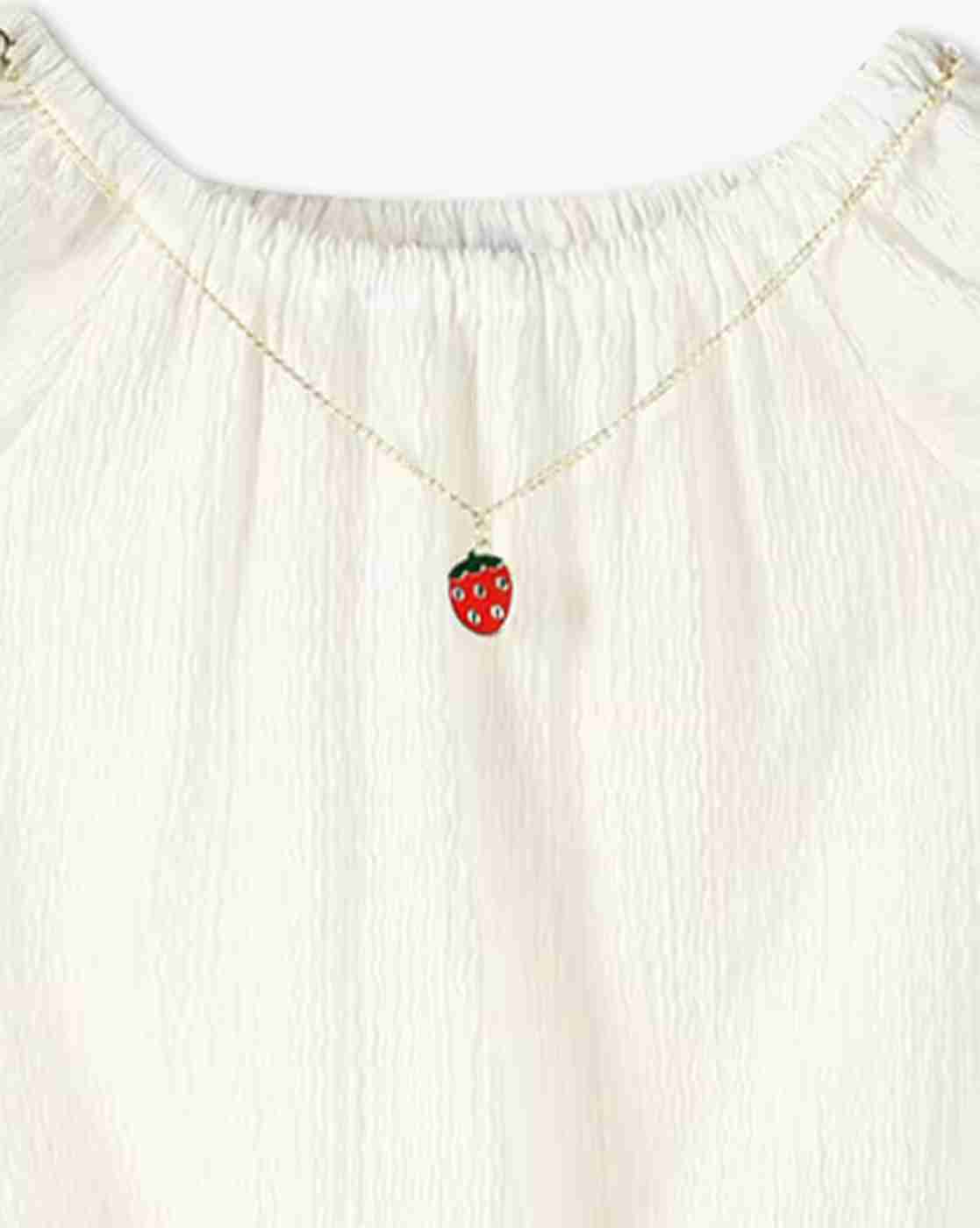 KG FRENDZ | Girls Relaxed Fit Top with Removal Chain|2