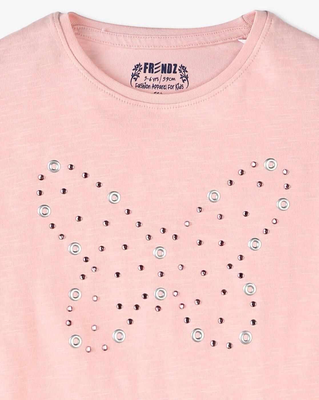 KG FRENDZ | Girls Embellished Relaxed Fit Top|2