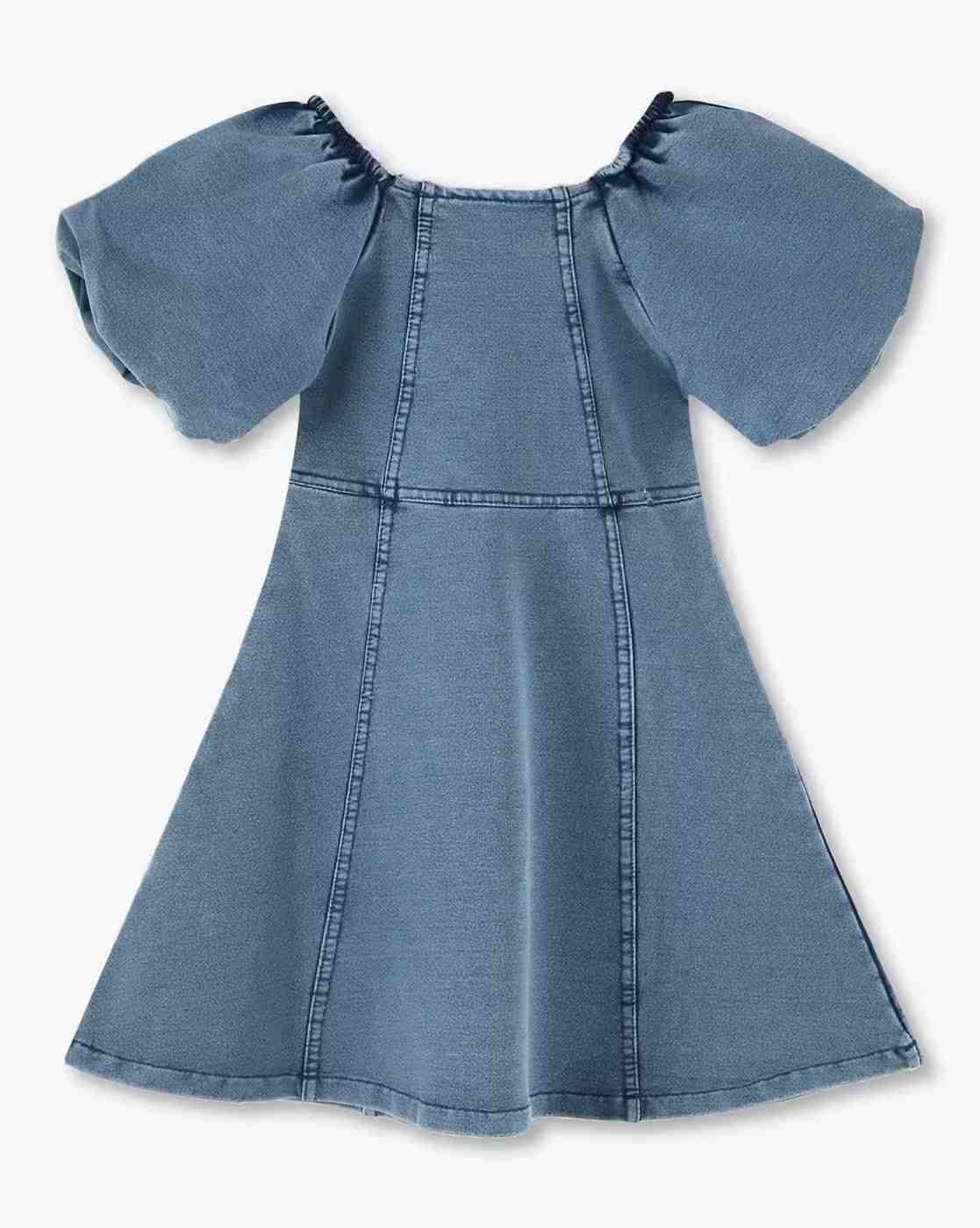 KG FRENDZ | Girls Embellished A-Line Dress|1