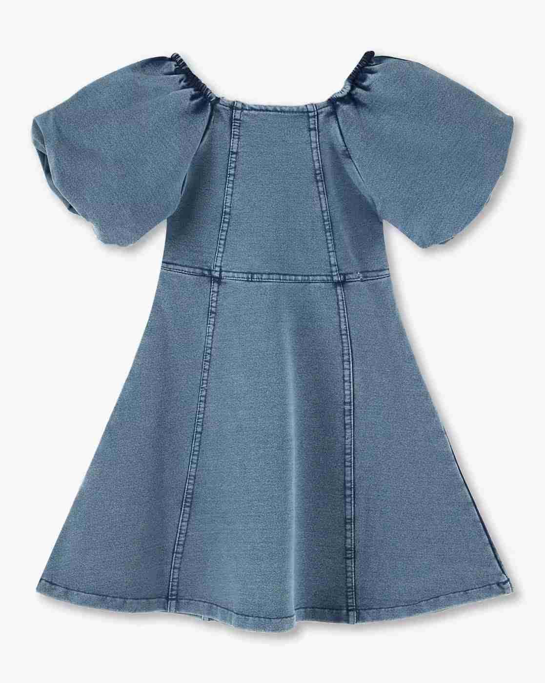 KG FRENDZ | Girls Embellished A-Line Dress|1