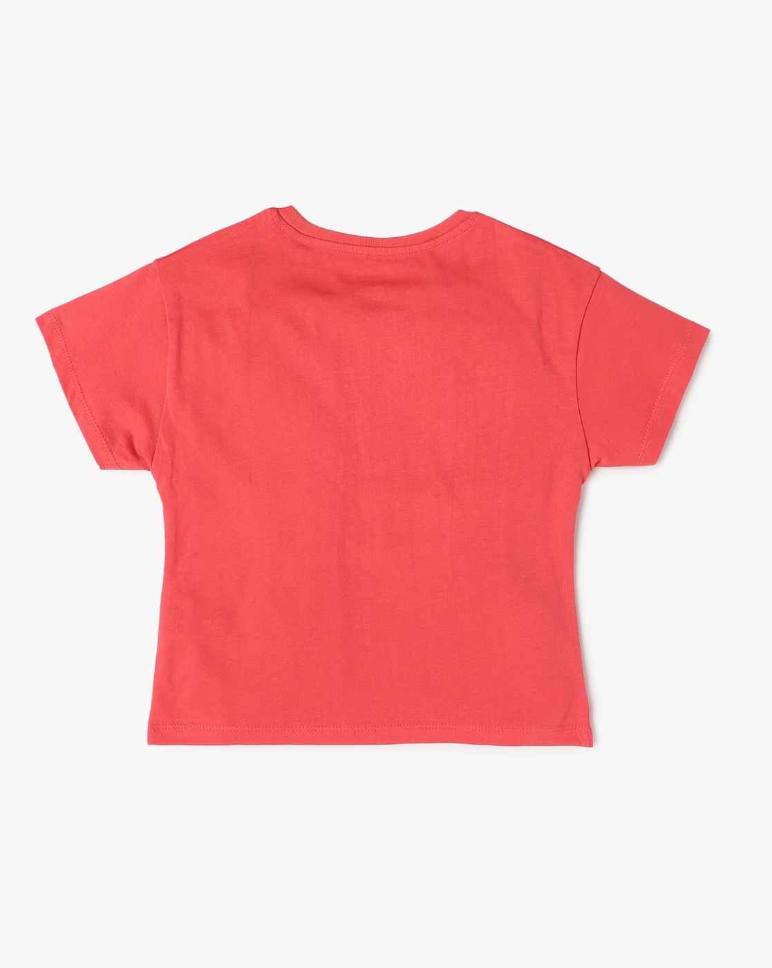 KG FRENDZ | Girls Embellished Regular Fit Round-Neck T-Shirt|1