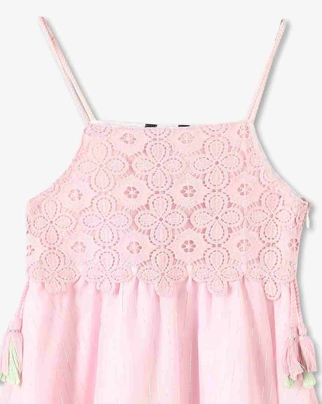 KG FRENDZ | Girls Ombre-Dyed Fit & Flare Dress|2