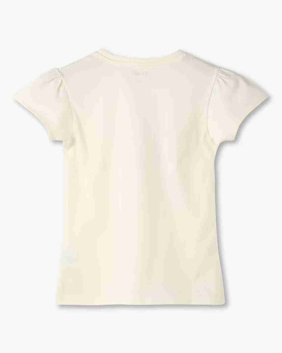 KG FRENDZ | Girls Graphic Print Relaxed Fit Round-Neck T-Shirt|1