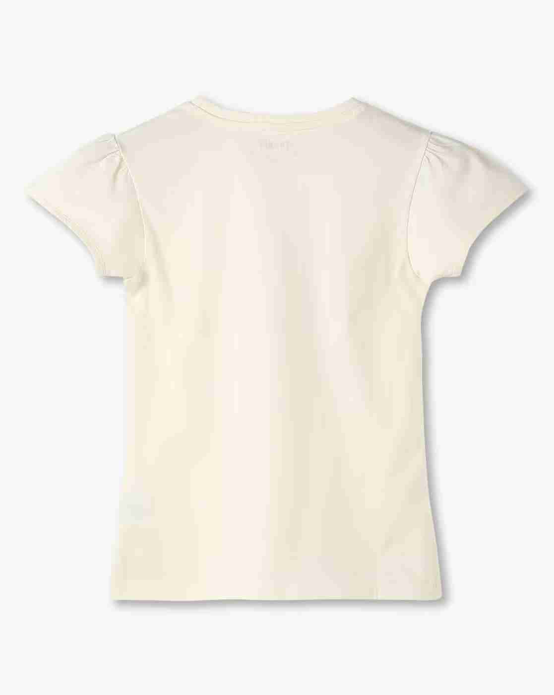 KG FRENDZ | Girls Graphic Print Relaxed Fit Round-Neck T-Shirt|1