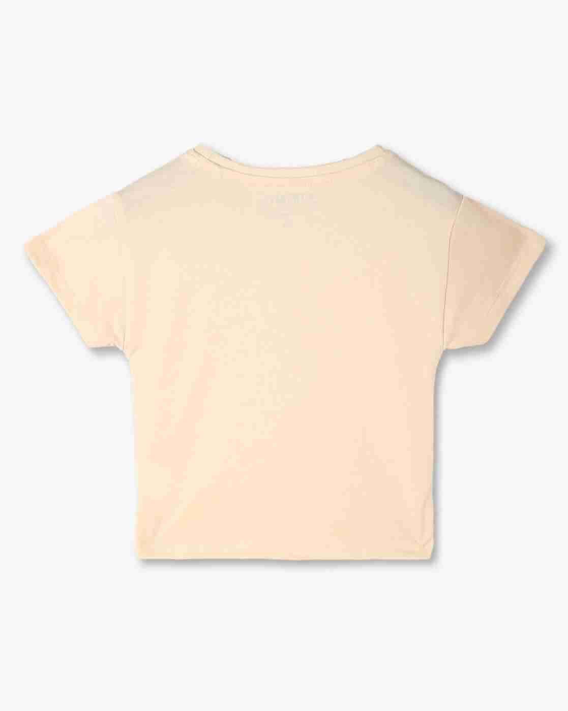 KG FRENDZ | Girls Printed Regular Fit Round-Neck T-Shirt|1