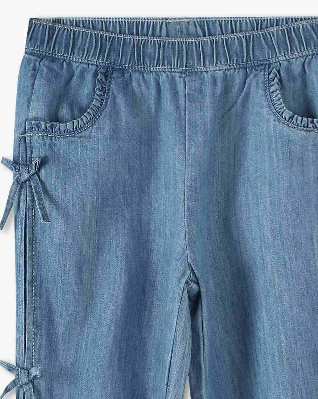 KG FRENDZ | Girls Lightly Washed Jogger Jeans|2