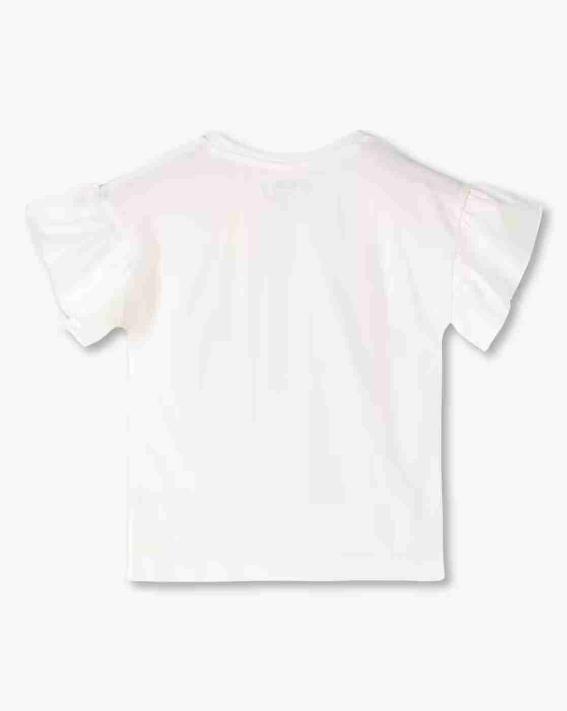 KG FRENDZ | Girls Graphic Print Relaxed Fit Round-Neck T-Shirt|1
