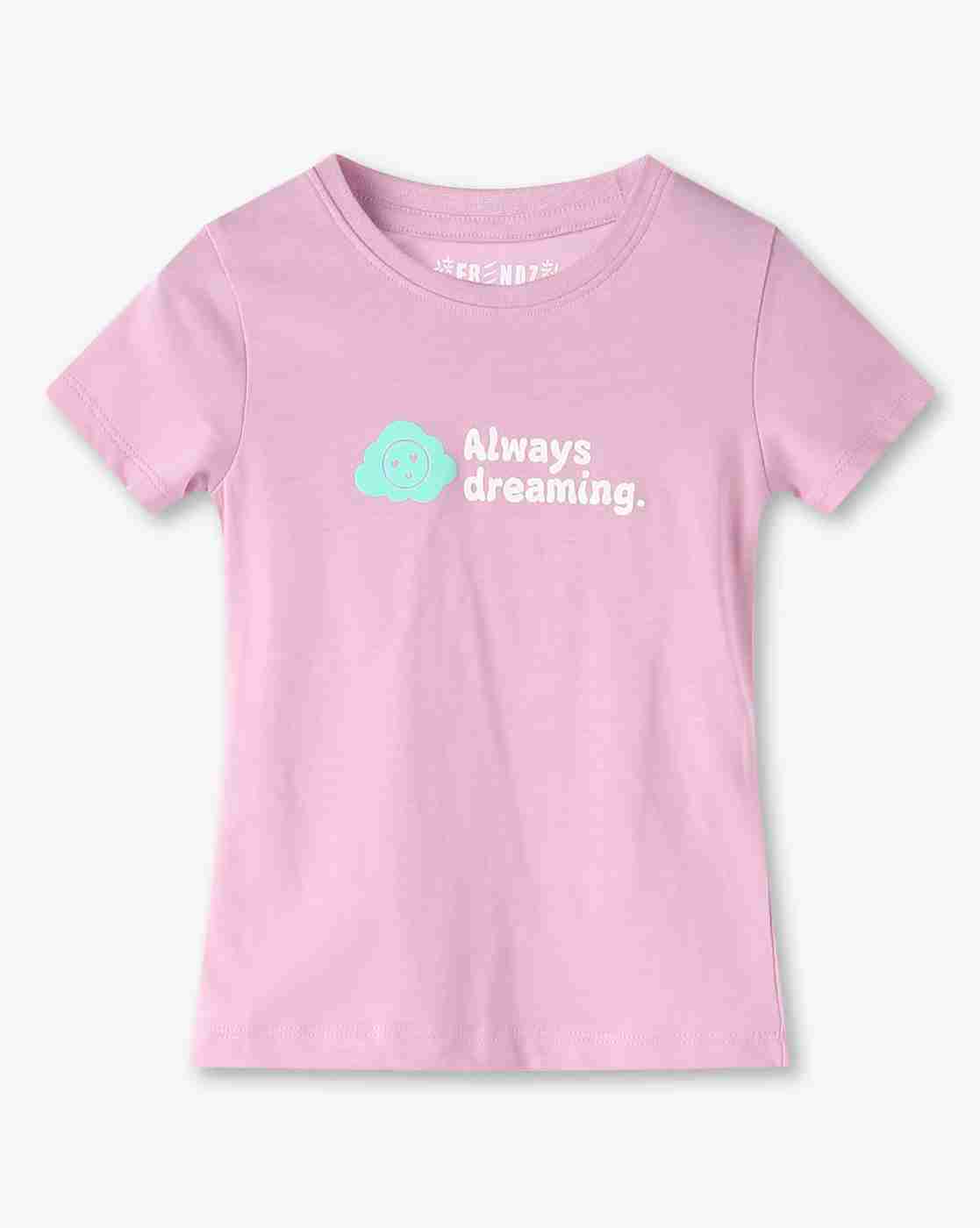 KG FRENDZ | Women Typographic Print Relaxed Fit Round-Neck T-Shirt|0