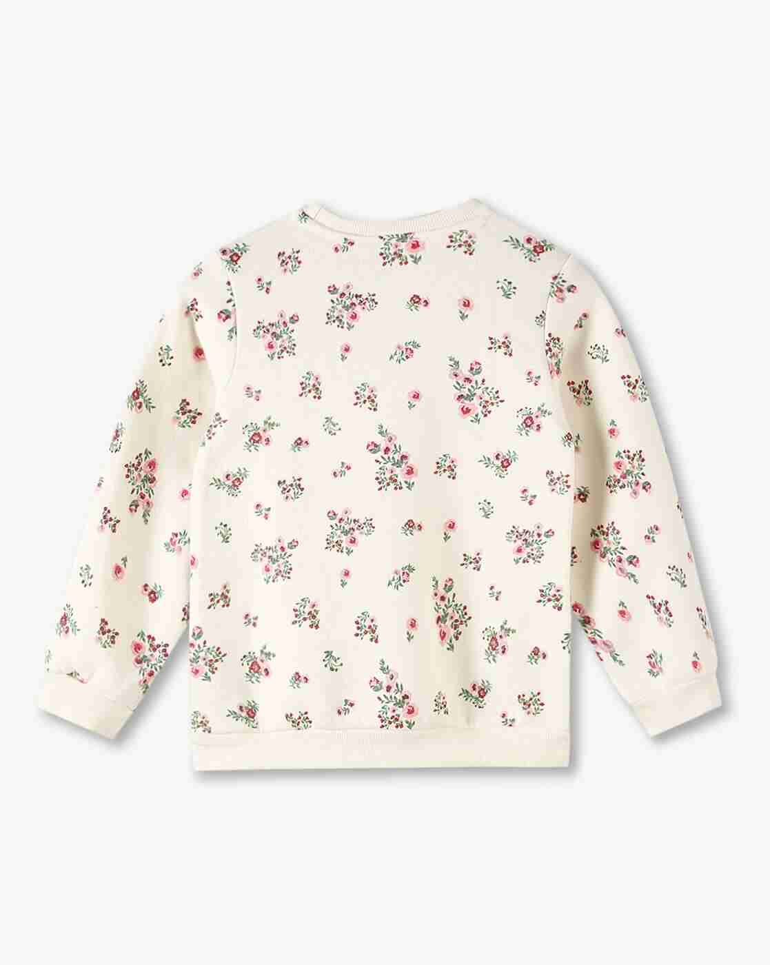 KG FRENDZ | Girls Floral Print Regular Fit Sweatshirt|1
